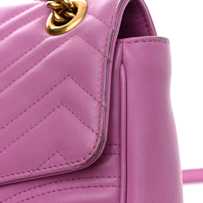 Gucci Calfskin Matelasse Medium GG Marmont Shoulder Bag Candy Mousse 13 of 20