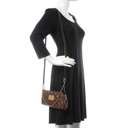 Louis Vuitton Damier Ebene Eva Clutch 2 of 10
