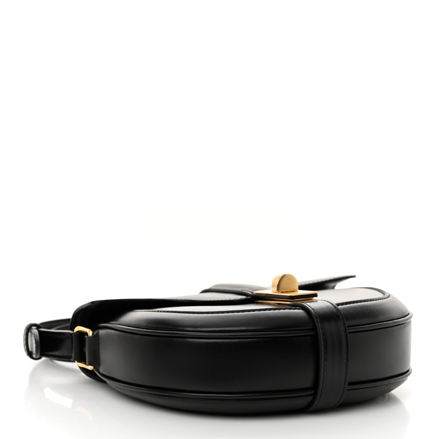 Satinated Calfskin Besace Small 16 Black