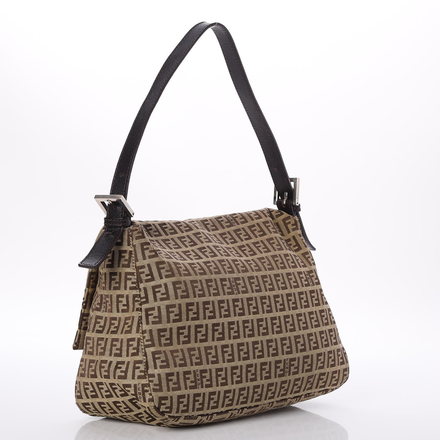 Fendi Zucchino Mama Baguette Dark Brown 3 of 7