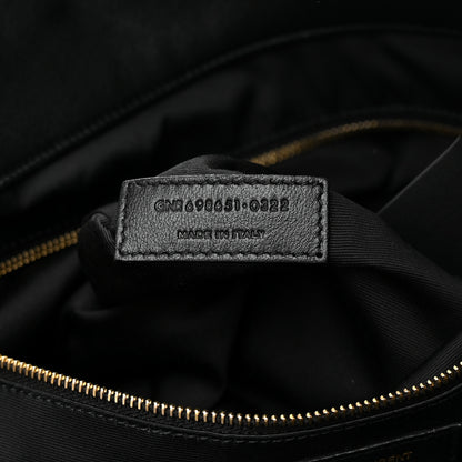 Saint Laurent Lambskin Quilted Maxi Icare Shopping Tote Black 8 of 12
