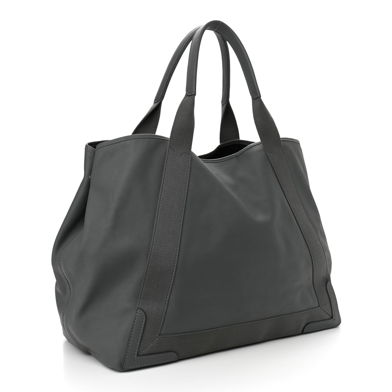 Balenciaga Calfskin Cabas M Shoulder Bag Gris Fossile 4 of 12