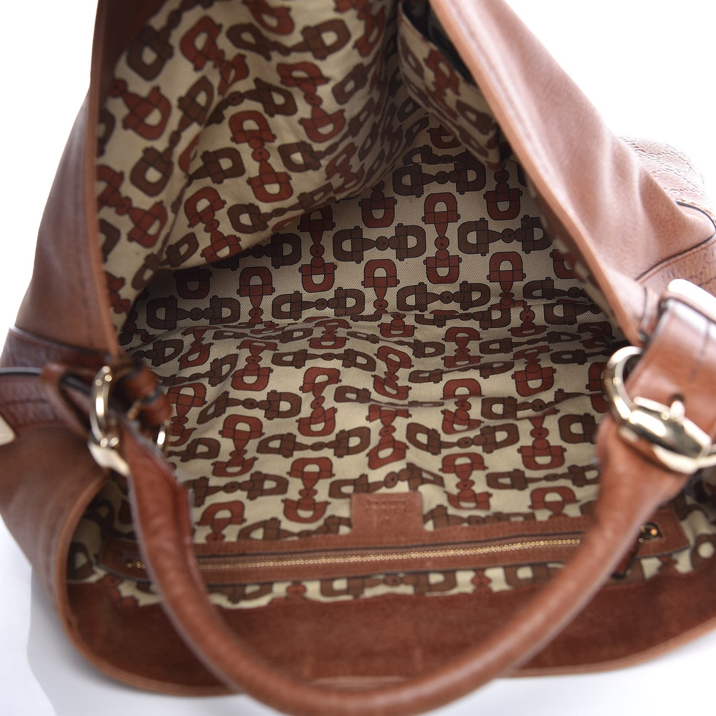 Calfskin Guccissima Trim Large Signoria Hobo Brown
