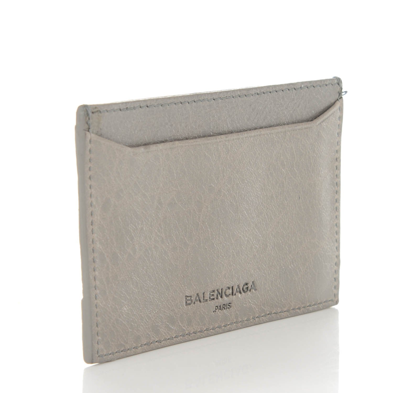 Balenciaga Agneau Classic Hardware Card Case Gris Pyrite 3 of 7