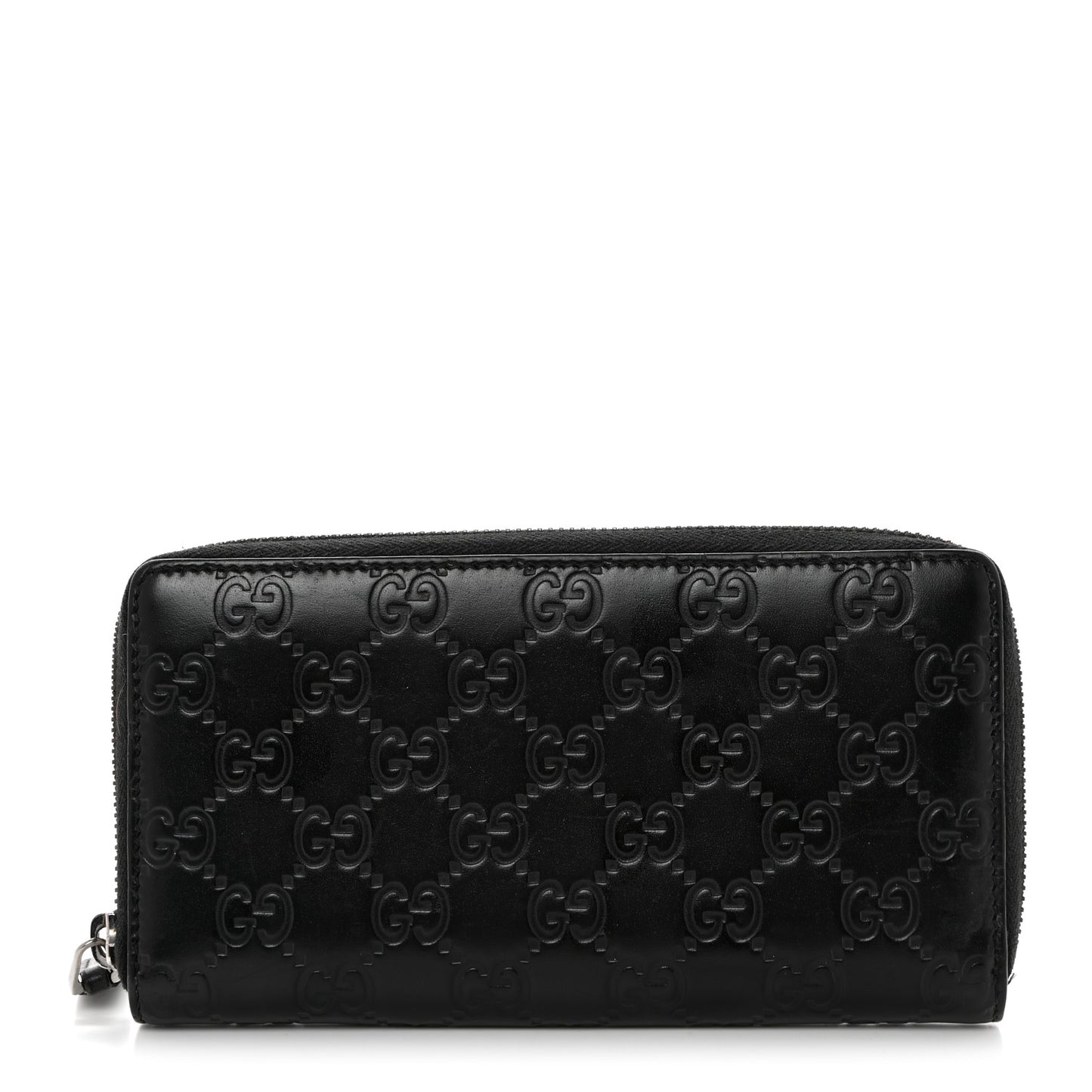 Guccissima Signature Microguccissima Bree Zip Around Wallet Black