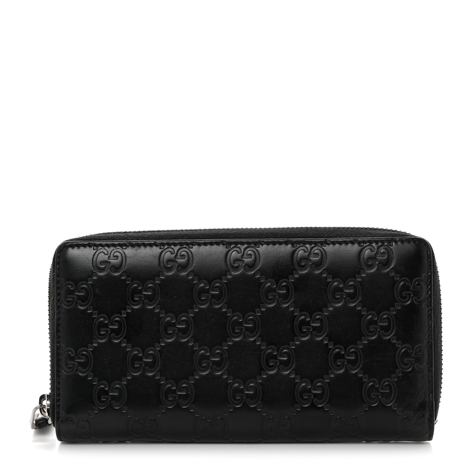 Gucci Guccissima Signature Microguccissima Bree Zip Around Wallet Black 1 of 7