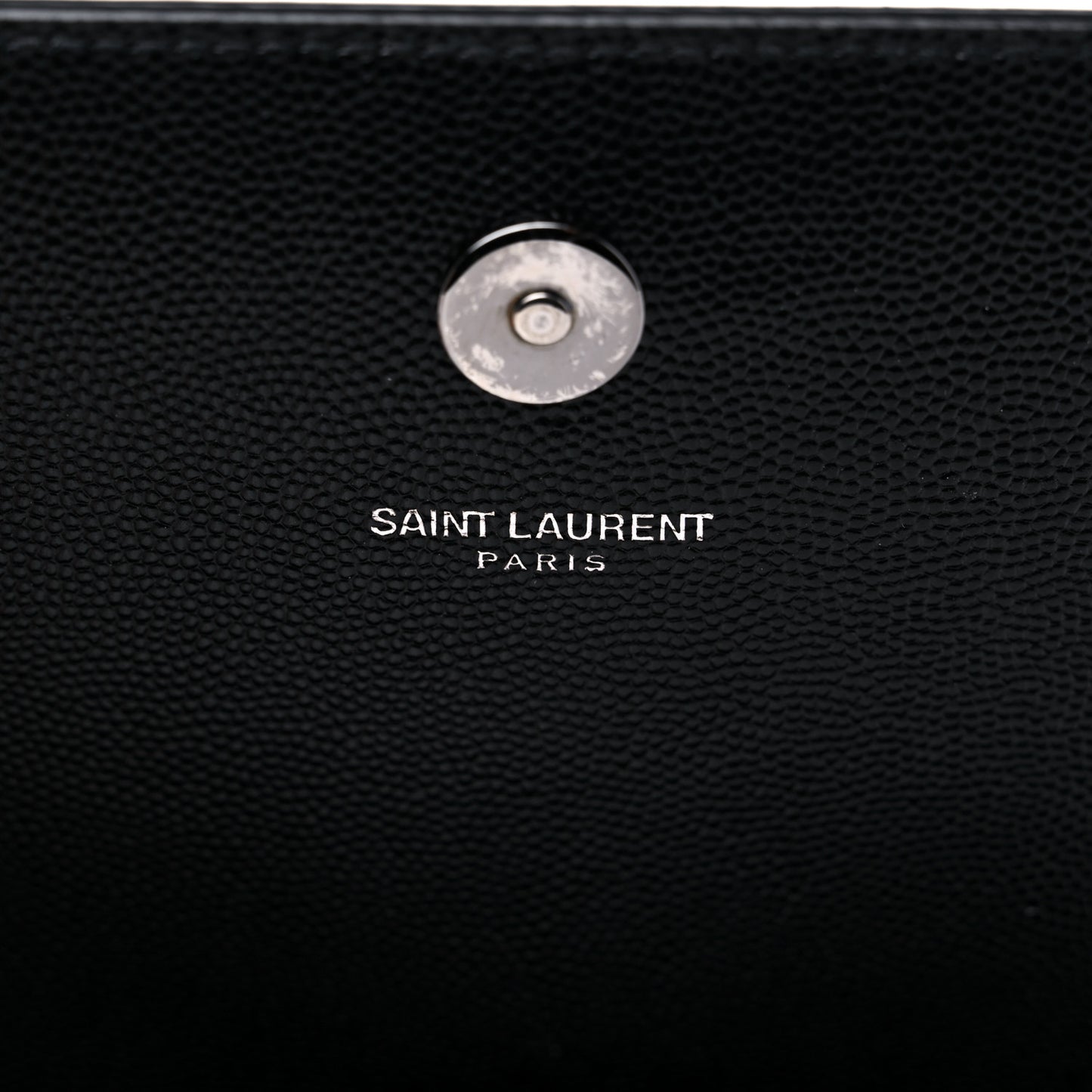 Grain De Poudre Classic Monogram Kate Clutch Black