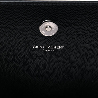 Saint Laurent Grain De Poudre Classic Monogram Kate Clutch Black 8 of 12