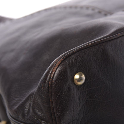 Saint Laurent Calfskin Oversized Muse Brown 18 of 19