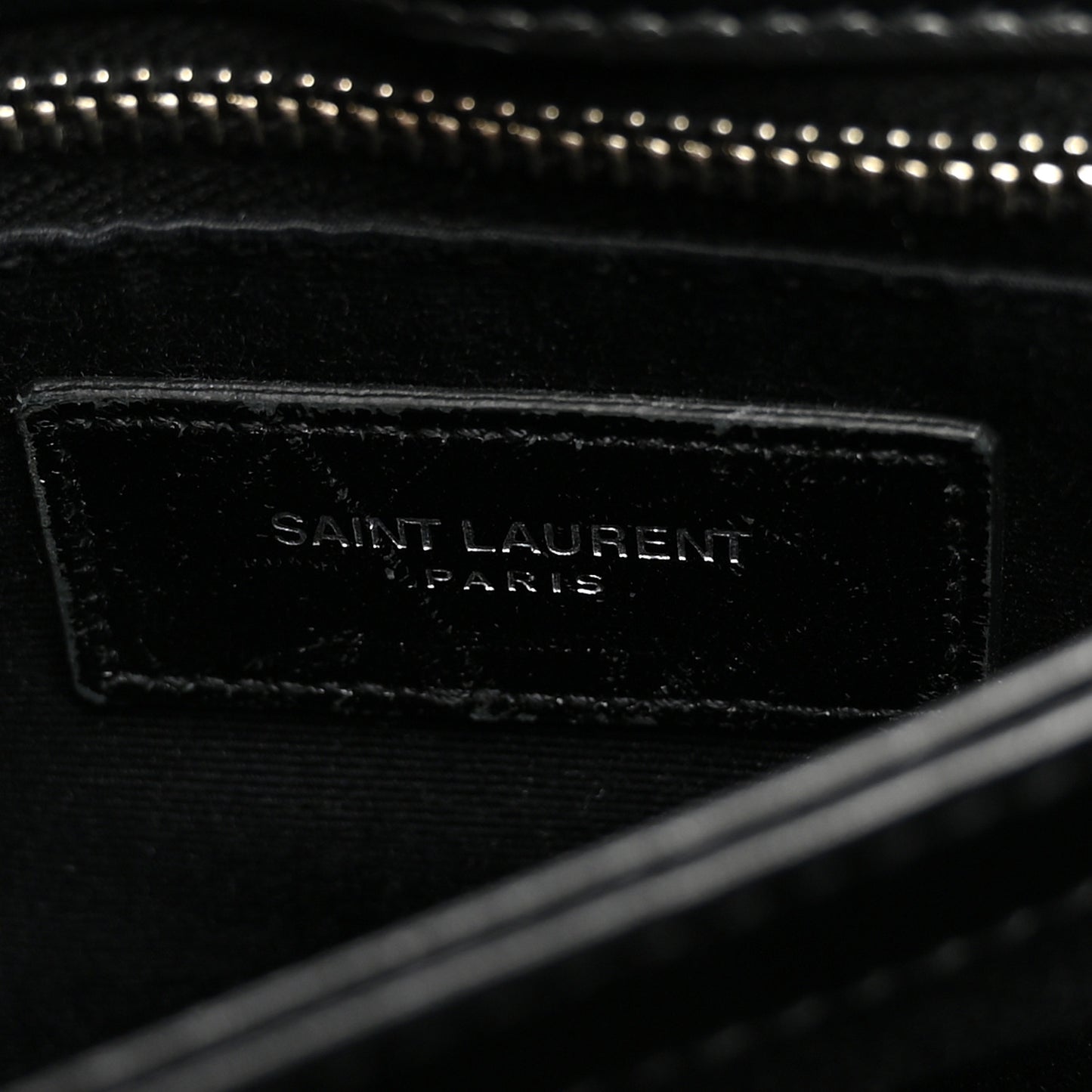 Calfskin Y Quilted Monogram Toy Loulou Crossbody Bag Black