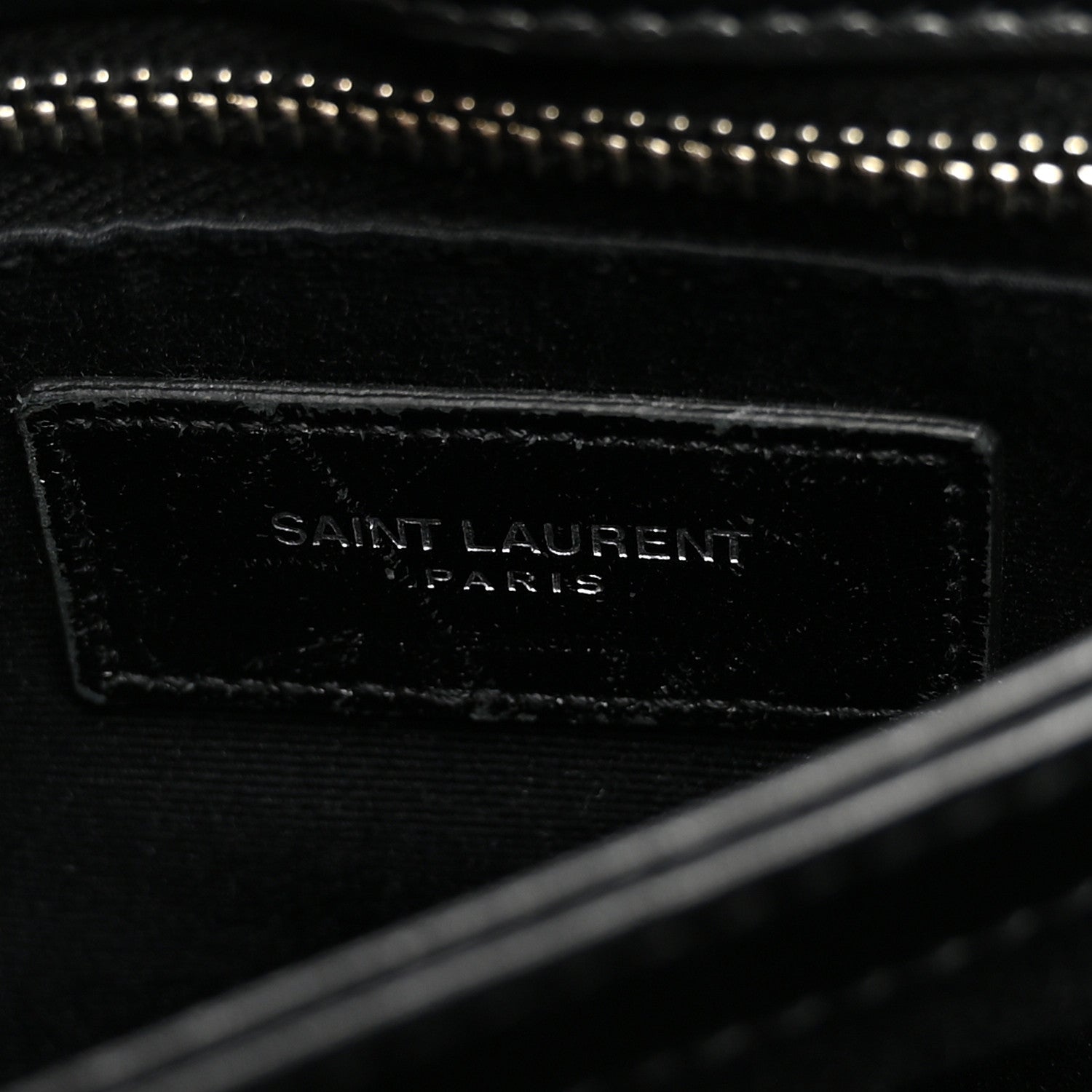 Saint Laurent Calfskin Y Quilted Monogram Toy Loulou Crossbody Bag Black 6 of 10