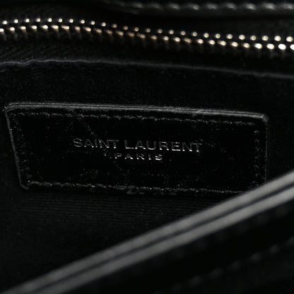 Saint Laurent Calfskin Y Quilted Monogram Toy Loulou Crossbody Bag Black 6 of 10