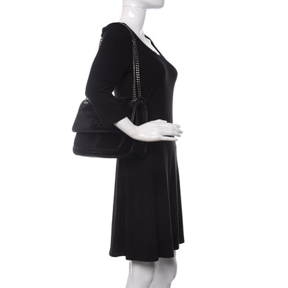 Saint Laurent Calf Hair Matelasse Monogram Medium Niki Chain Satchel Black 2 of 12