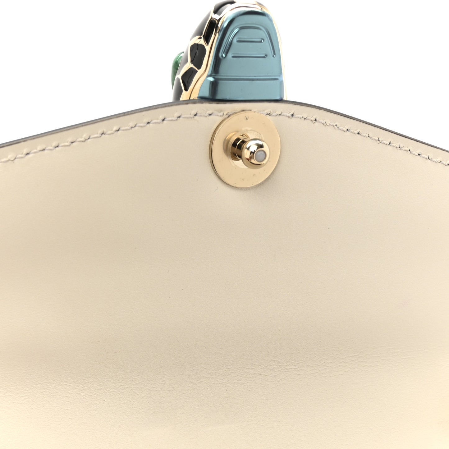 Calfskin Small Serpenti Forever Crossbody Bag White Agate