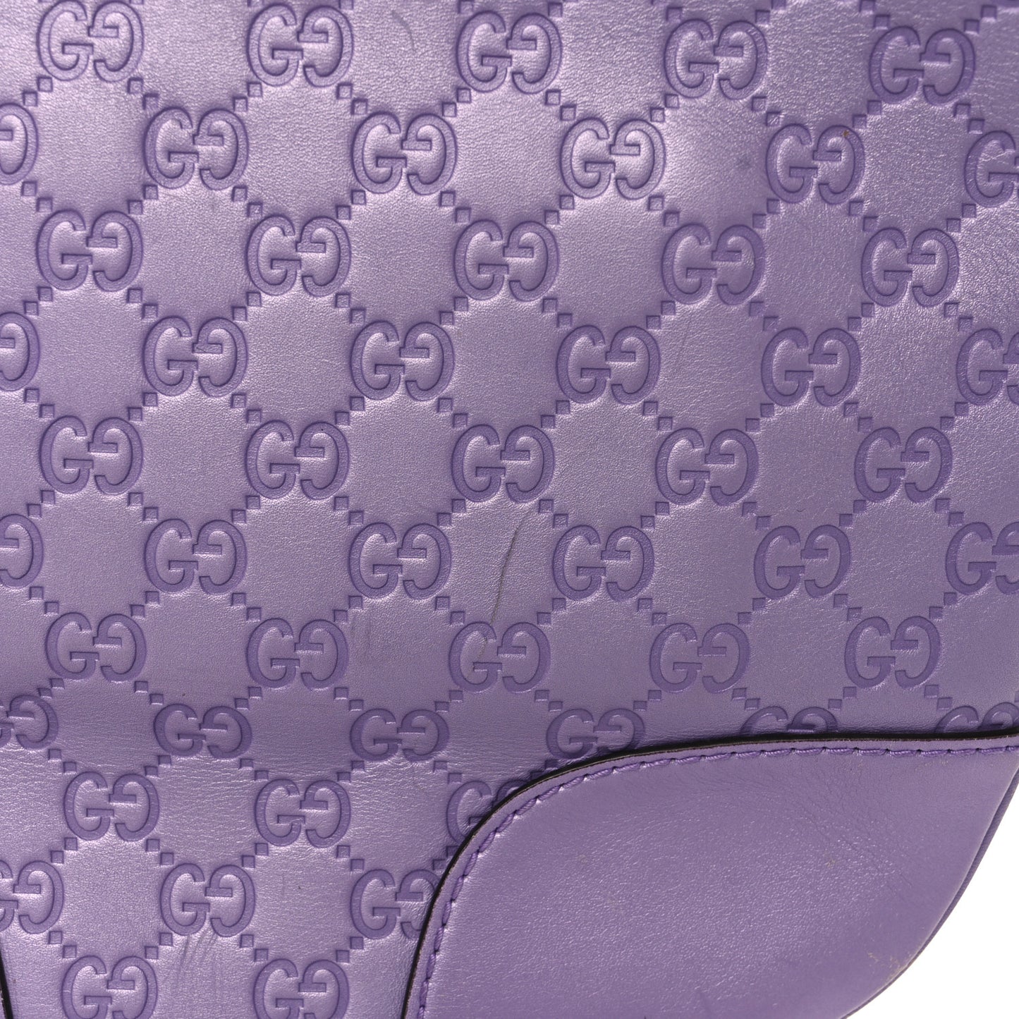 Metallic Soft Guccissima Small Lovely Heart Messenger Senanque