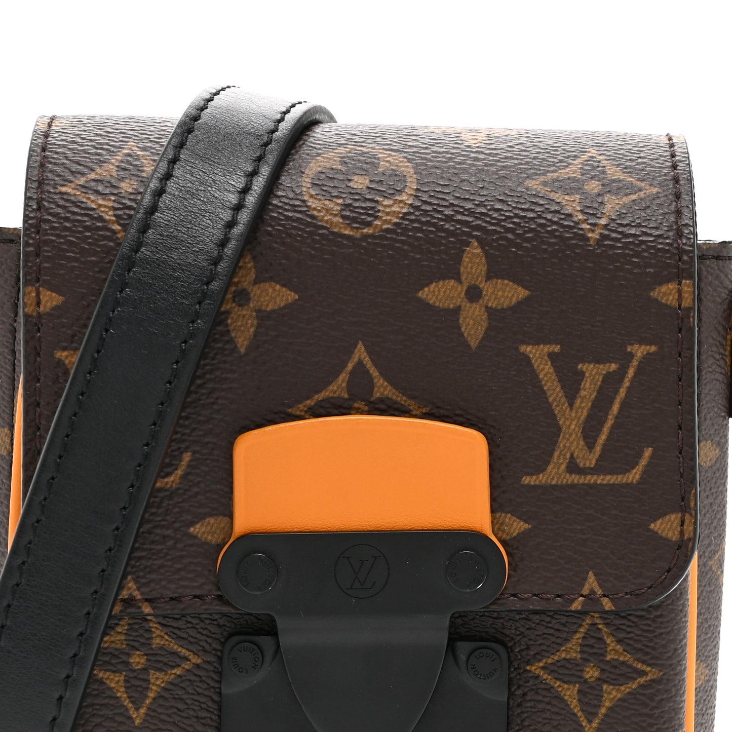 Monogram S Lock Vertical Wearable Wallet Radiant Sun