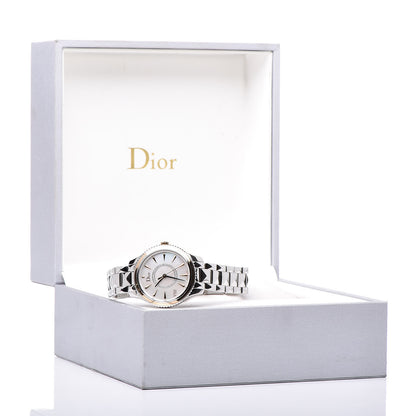 Christian Dior Stainless Steel 18K Rose Gold Diamond Mother of Pearl 32mm Dior VIII Montaigne Quartz Watch 6 of 6