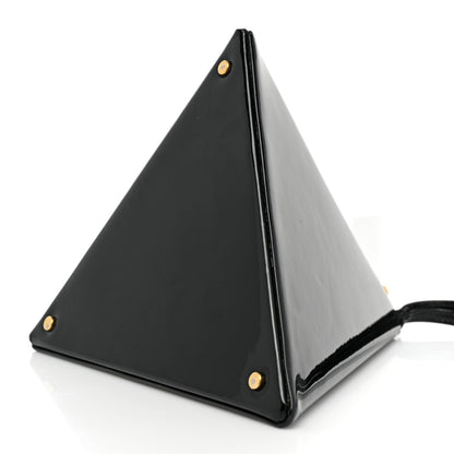 Saint Laurent Patent Pyramid Clutch Black 8 of 10