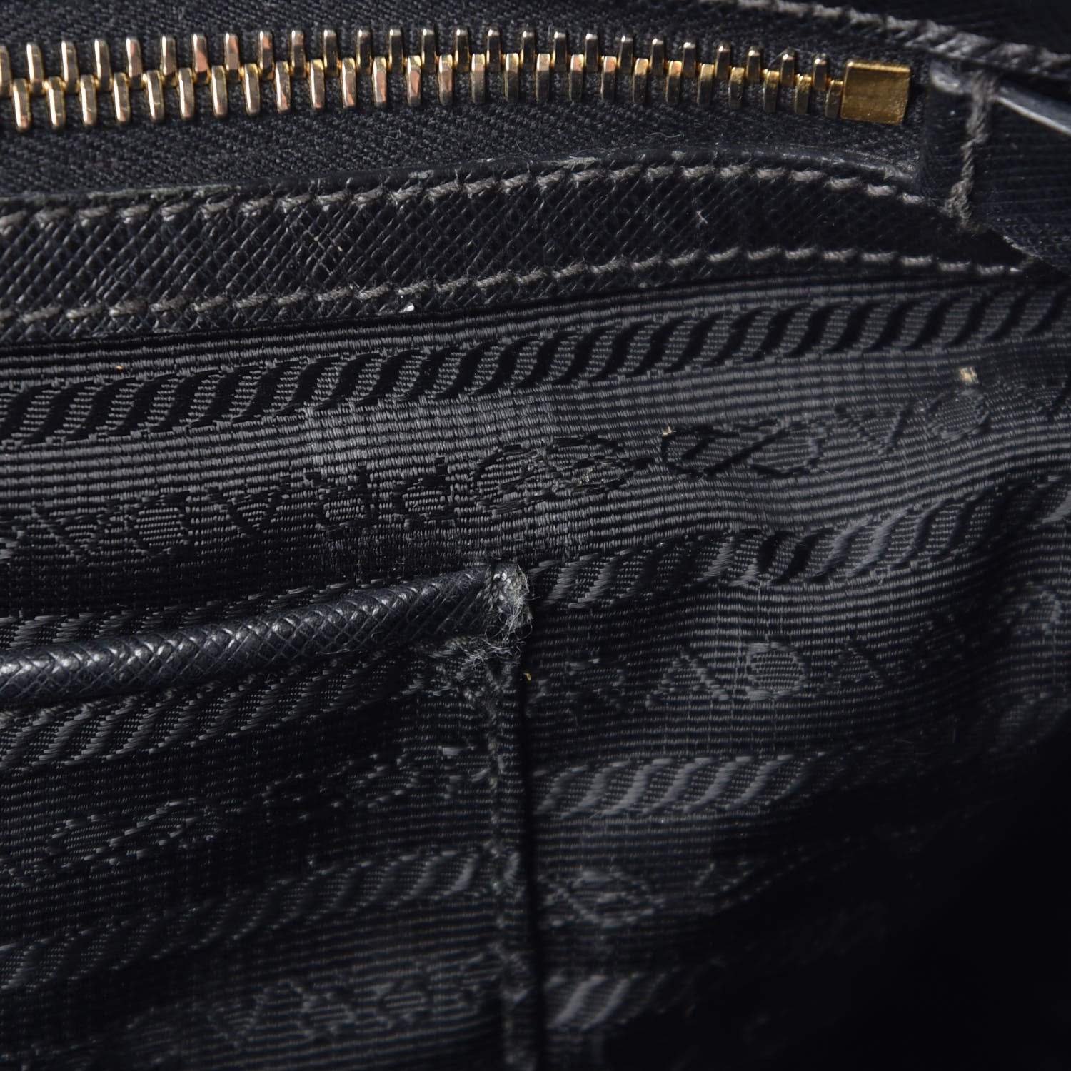 Prada Saffiano Medium Galleria Double Zip Tote Black 9 of 16
