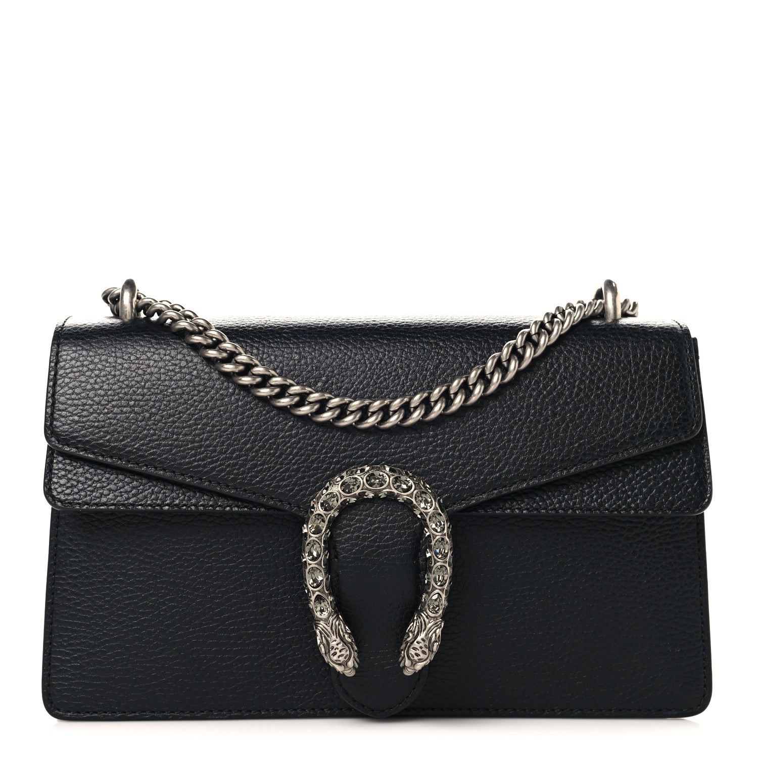 Gucci Pebbled Calfskin Small Dionysus Shoulder Bag Black 1 of 10
