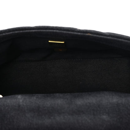 Chanel Denim Quilted Denim Mood Mini Rectangular Flap Black Multicolor 4 of 10