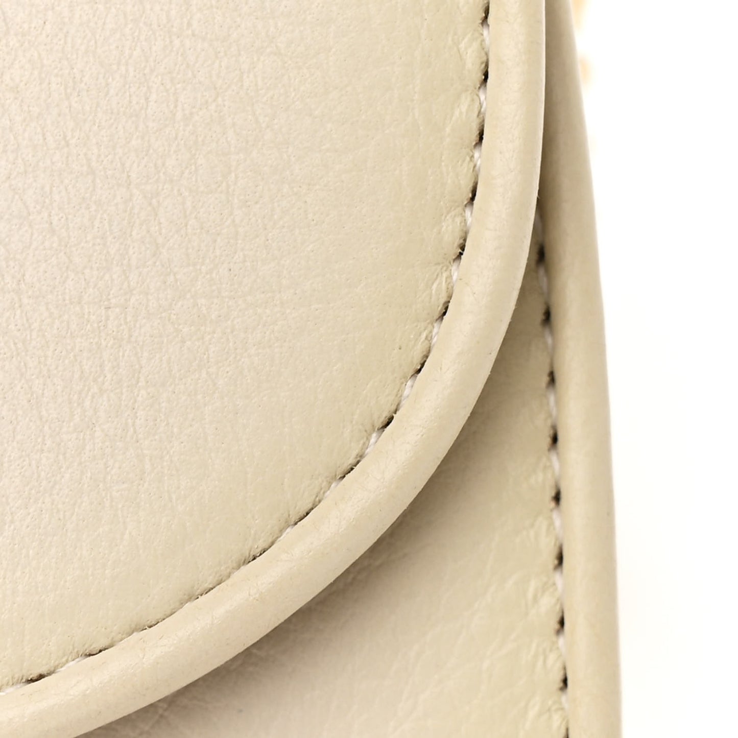 Roxy Calfskin Medium Blondie Chain Wallet Mystic White