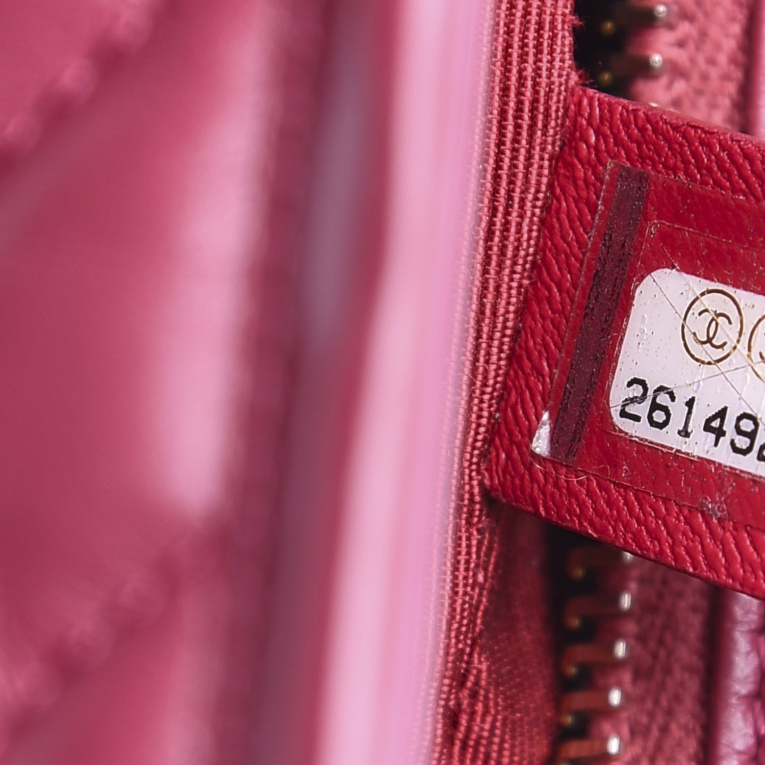 Chanel Aged Calfskin Chevron Quilted Small Gabrielle Hobo Dark Pink 6 of 9