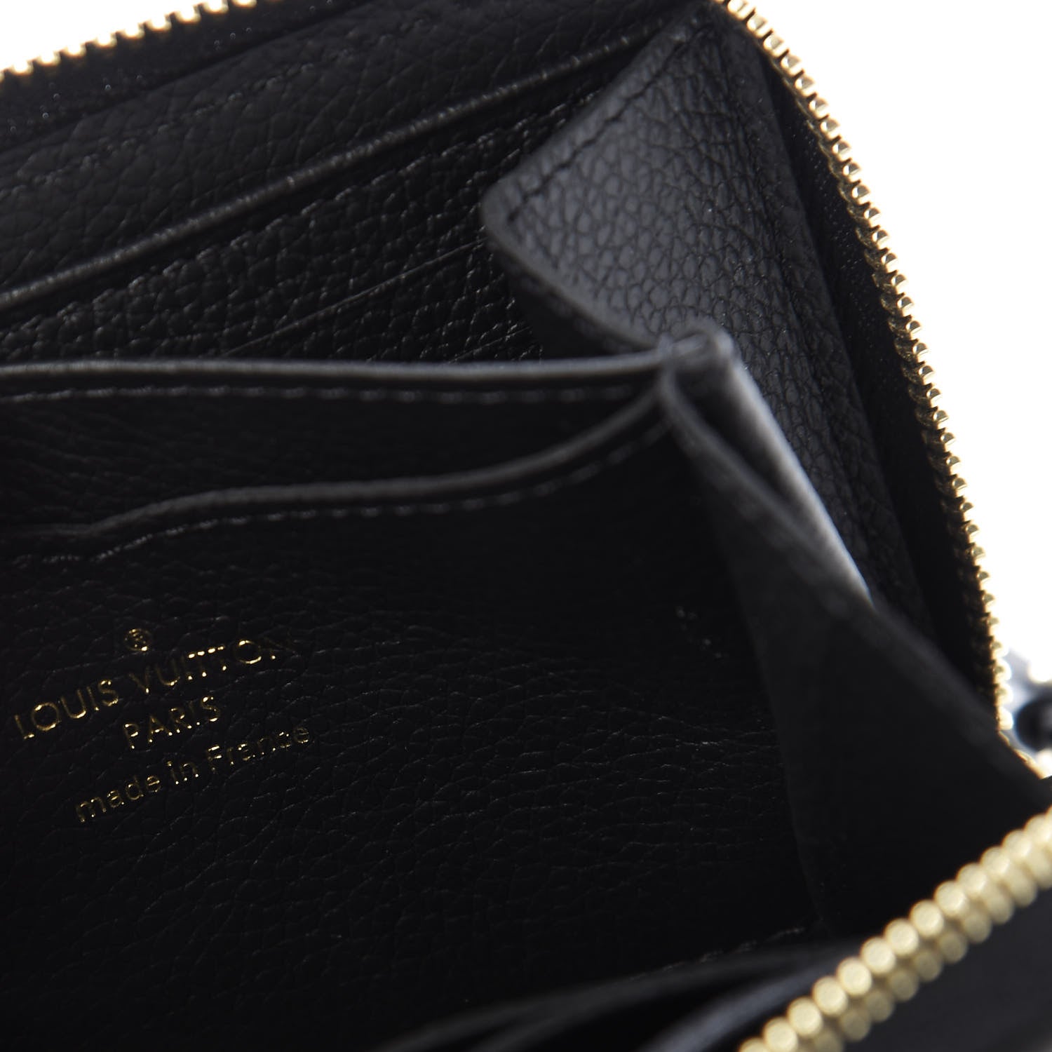 Louis Vuitton Empreinte Monogram Giant Zippy Coin Purse Black Beige 8 of 9