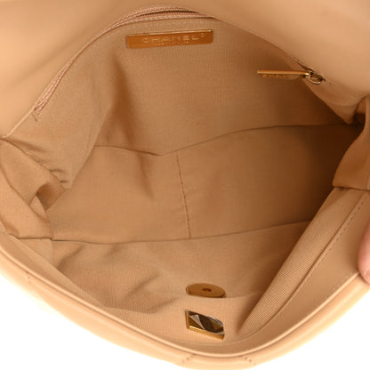 Chanel Lambskin Quilted Medium Chanel 19 Flap Beige 5 of 11