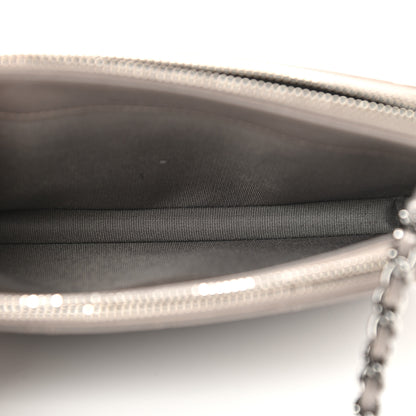 Chanel Calfskin Quilted Small Clutch With Chain Grey 5 of 13