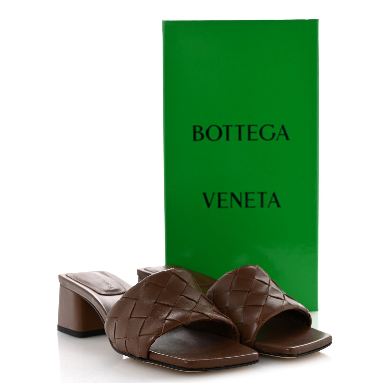 Bottega Veneta Nappa Intrecciato Parco Flat Sandals 36 Dark Taupe 9 of 9