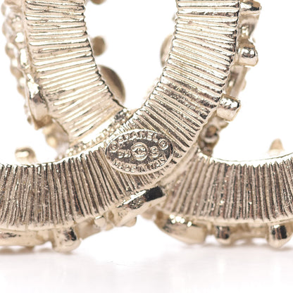 Chanel Enamel CC Baroque Brooch Beige Gold 3 of 4