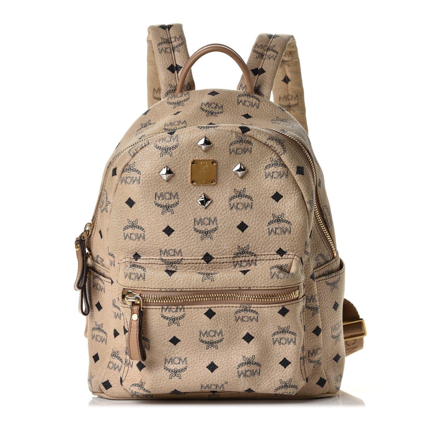 Visetos Small Sprinkle Stud Stark Backpack Beige