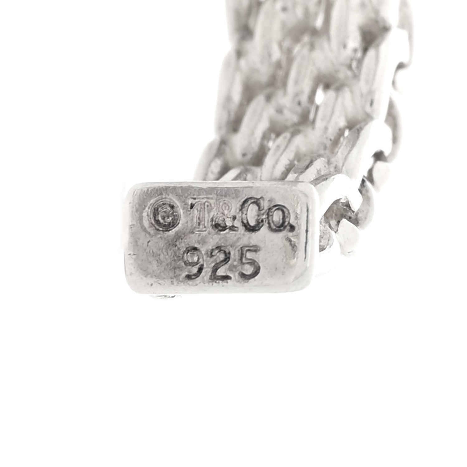 Tiffany Sterling Silver Narrow Somerset Hoop Earrings 4 of 5