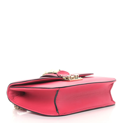 Valentino Garavani Vitello Small Glam Lock Rockstud Flap Deep Fuxia 4 of 12