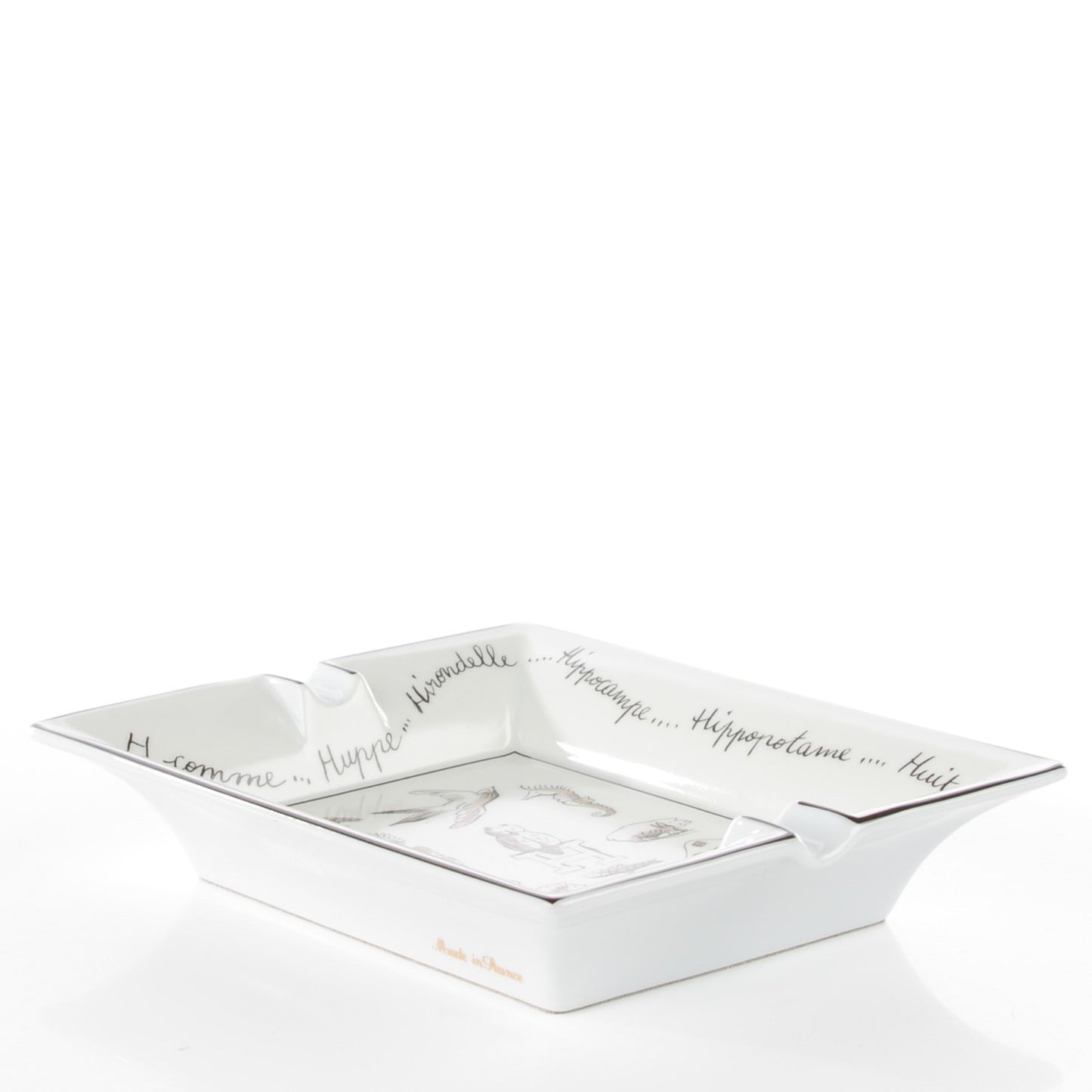 Printed Porcelain Ashtray