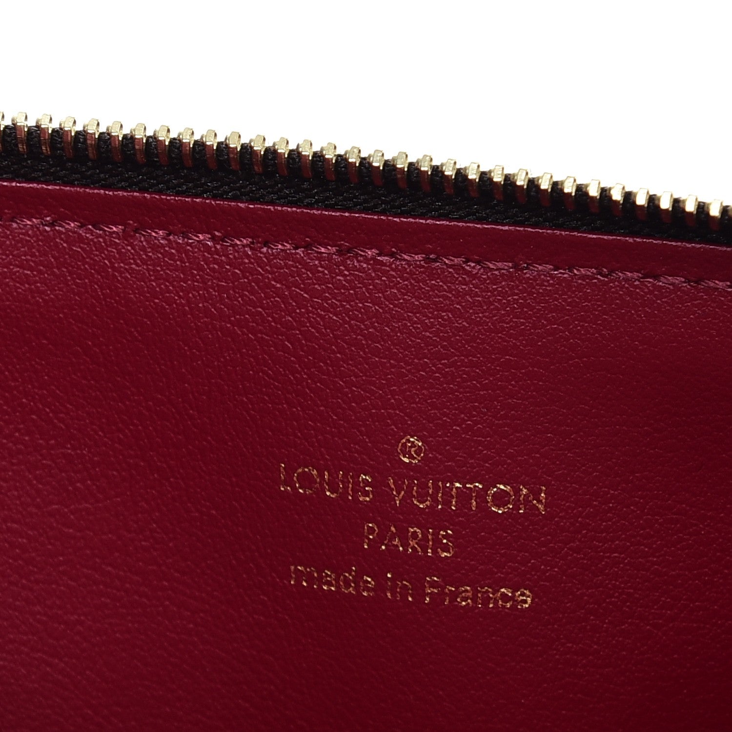 Louis Vuitton Monogram Felicie Chain Wallet Zippered Insert Fuchsia 6 of 6