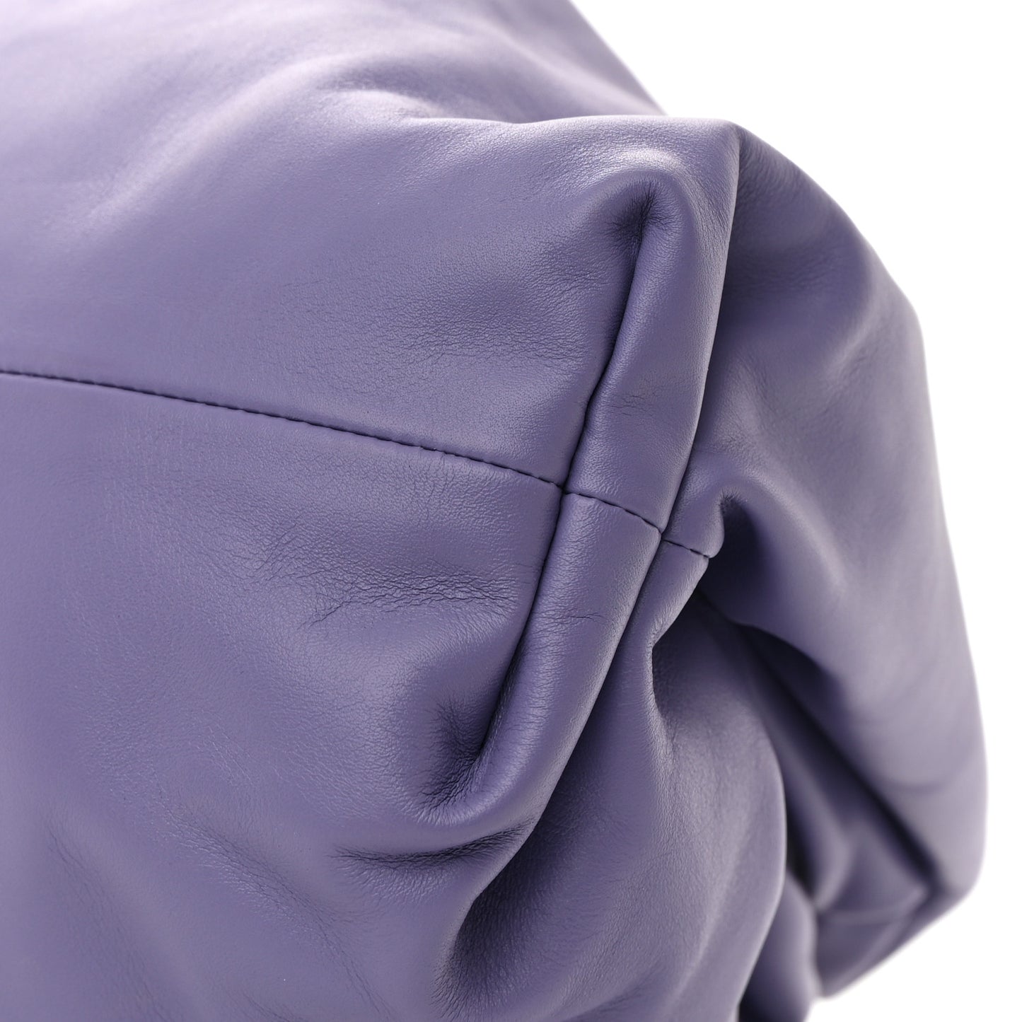Smooth Butter Calf The Pouch Oversized Clutch Purple