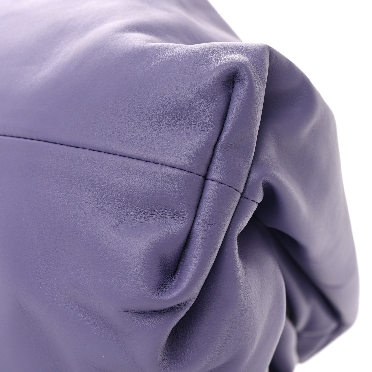 Bottega Veneta Smooth Butter Calf The Pouch Oversized Clutch Purple 9 of 10