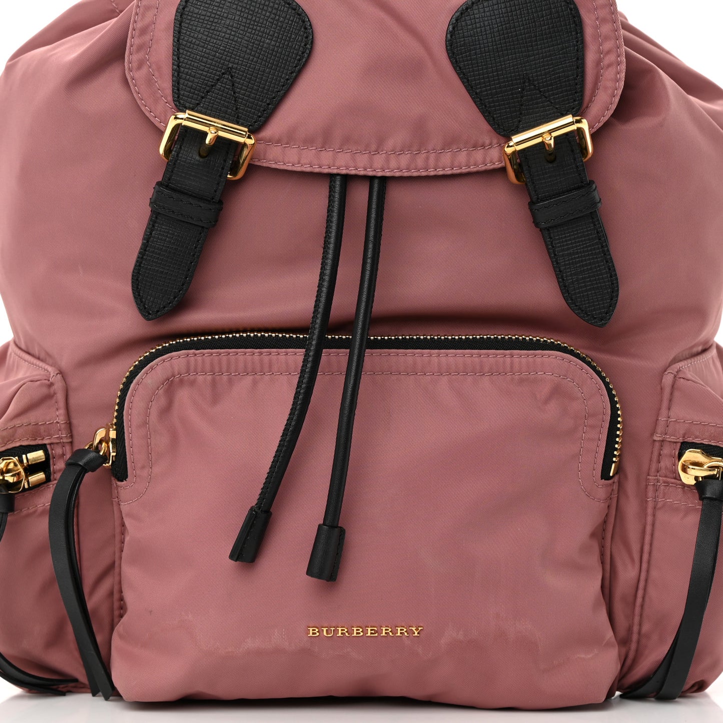 Nylon Medium Rucksack Backpack Mauve Pink
