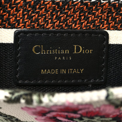 Christian Dior Canvas Petites Fleurs Embroidered Medium Lady D-Lite White Multicolor 6 of 11