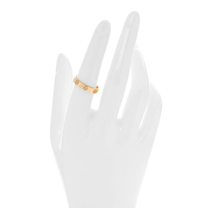 Cartier 18K Yellow Gold 3.5mm LOVE Wedding Band Ring 55 7.25 2 of 4