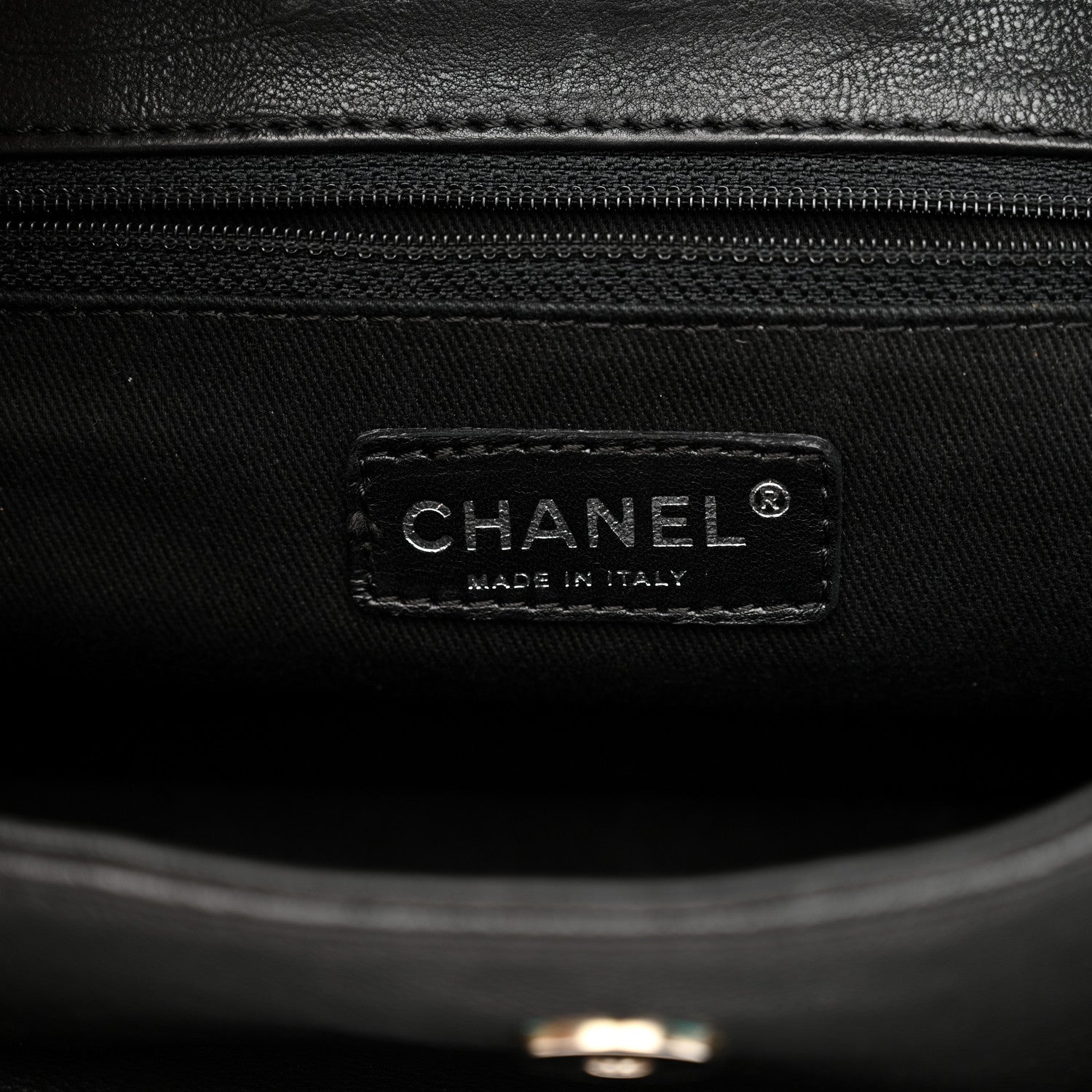 Chanel Calfskin Diamond Stitch Accordion Flap Black 6 of 10