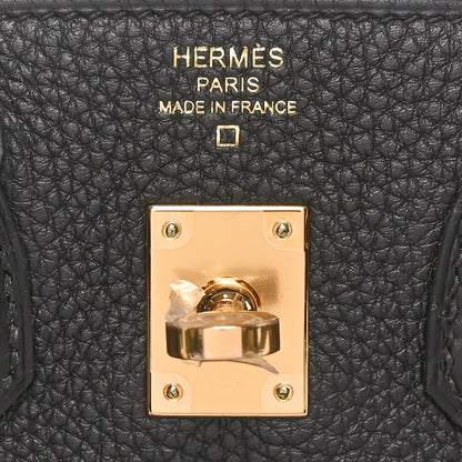Hermes Togo Matte Alligator Birkin Touch 25 Black 6 of 16