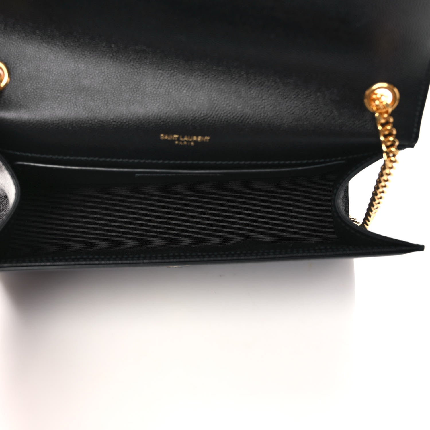 Saint Laurent Grain De Poudre Medium Classic Monogram Kate Satchel Black 5 of 9