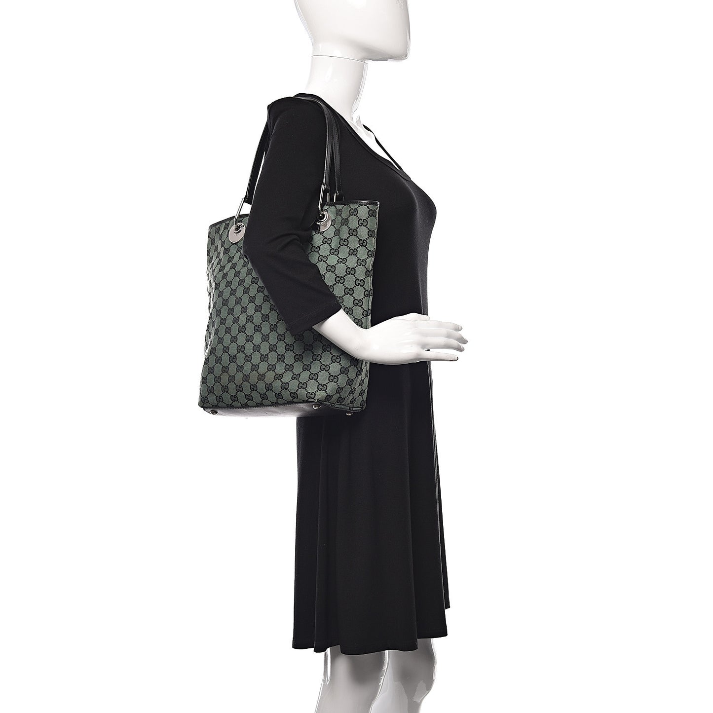 Monogram Large Eclipse Tote Green Black