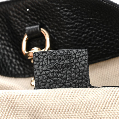 Gucci Pebbled Calfskin Medium Soho Chain Shoulder Bag Black 7 of 10