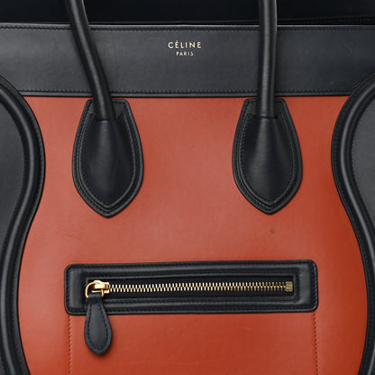 Celine Smooth Calfskin Micro Tri-Color Luggage Brick 10 of 17