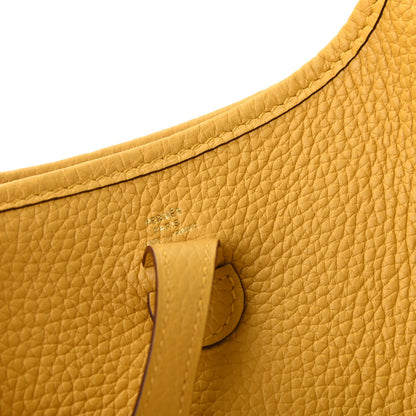Hermes Taurillon Clemence Evelyne TPM Jaune Ambre 8 of 9
