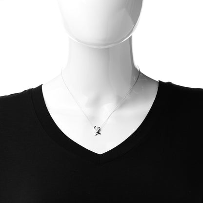 Tiffany Sterling Silver Paloma Picasso Loving Heart Pendant Necklace 2 of 7